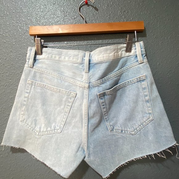 FRAME Le Brigette High Waist Raw Edge Denim Shorts - Picture 7 of 11